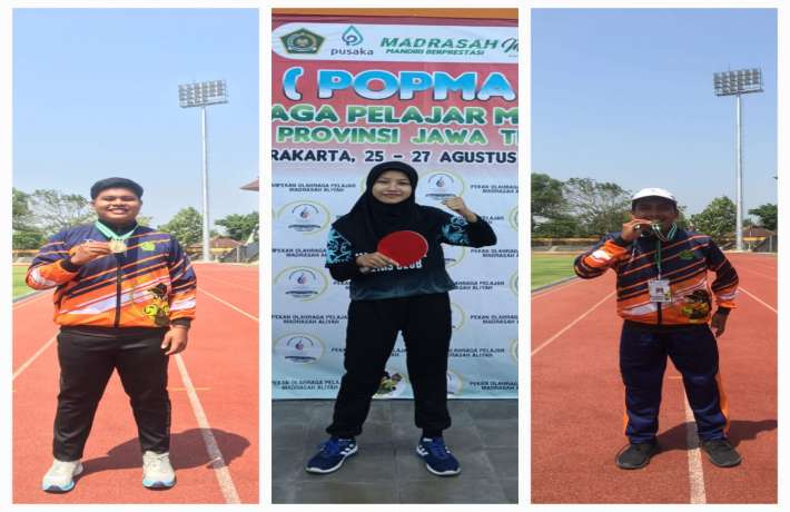 Berlaga di POPMA Provinsi Siswa MAN 1 Kebumen Bawa Pulang 3 Medali