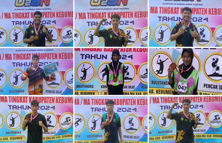 Berlaga di O2SN Kabupaten MAN 1 Kebumen Raih 9 Kejuaraan