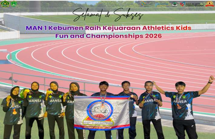 MAN 1 Kebumen Borong Medali di Purwokerto Athletics Kids Fun and Championships 2026 Raih Juara Umum 3