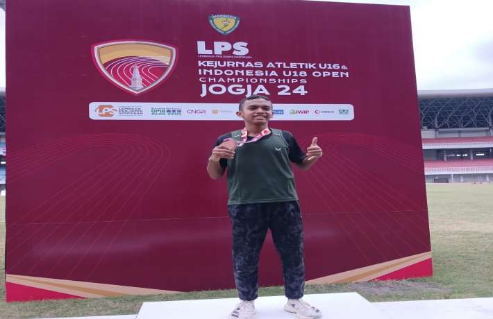 Fakhri Peserta Didik MAN 1 Kebumen Raih Kejuaran Nasional Atletik U-16